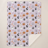 Mischief & Moonlit Whimsy Sherpa Deken (Voorkant)