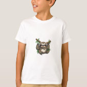 Mischief Raccoon T-Shirt Design" (Voorkant)