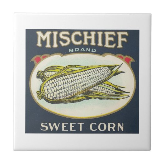 Mischief Sweet Corn Tegeltje (Voorkant)