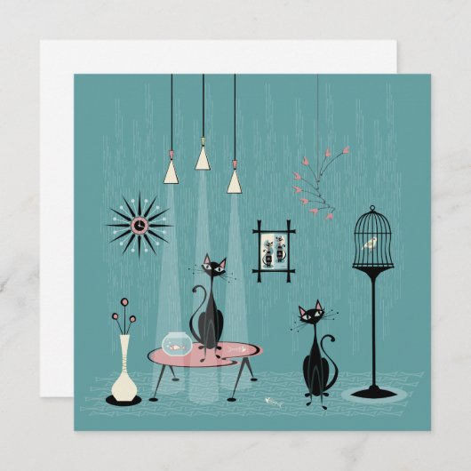 Mischief uit de middeleeuwen/kat-rood-behandeld II Kaart (Voorkant / Achterkant)