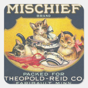 Mischief Vierkante Sticker