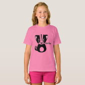 Mischievaar Cartoon skunk T-shirt (Voorkant volledig)