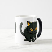 Mischievous and Cratigs Black Cat Magische Mok (Voorkant rechts)