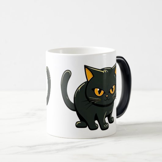 Mischievous and Cratigs Black Cat Magische Mok (Voorkant rechts)