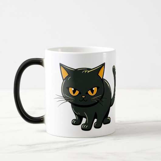 Mischievous and Cratigs Black Cat Magische Mok (Links)