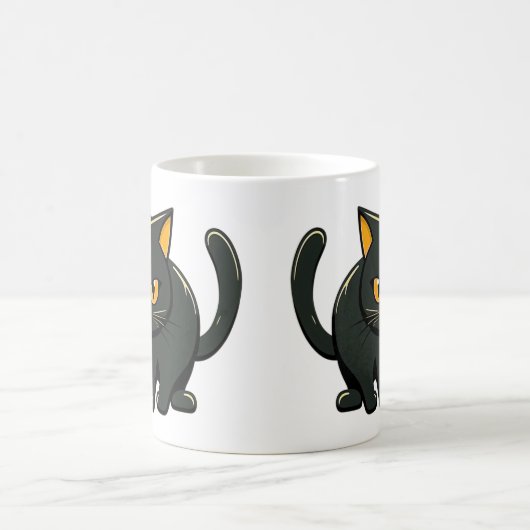 Mischievous and Cratigs Black Cat Magische Mok (Center)