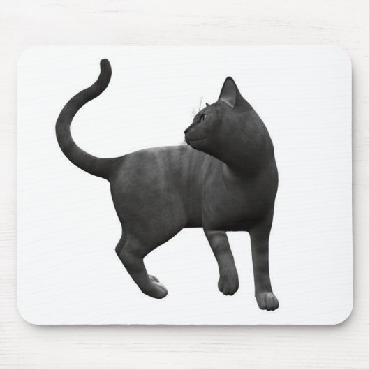 Mischievous Black Cat Muismat (Voorkant)