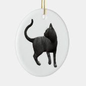 Mischievous Black Cat Ornament (Rechts)