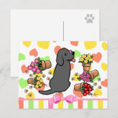Mischievous Black Labrador Briefkaart (Voorkant / Achterkant)