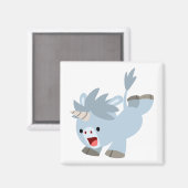 Mischievous Cartoon Baby Unicorn Magnet (Voorkant / Achterkant)