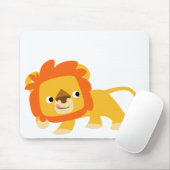 Mischievous Cartoon Lion mousepad Muismat (Met muis)