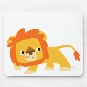 Mischievous Cartoon Lion mousepad Muismat