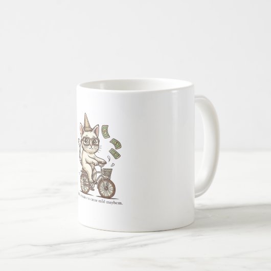 Mischievous Cat Mok –  stijl Funny Cat (Voorkant rechts)