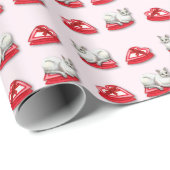 Mischievous Cat Wrapping Paper Cadeaupapier (Rol Hoek)