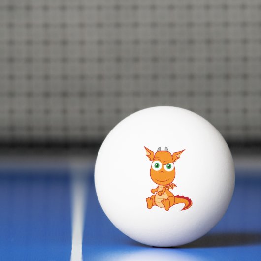Mischievous dragon Smirking Pingpongbal (Net)