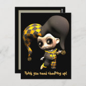 Mischievous Little Jester Briefkaart (Voorkant / Achterkant)