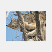 Mischievous Lynx Fleece Deken (Voorkant (Horizontaal))