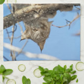 Mischievous Lynx Theedoek (Gevouwen)