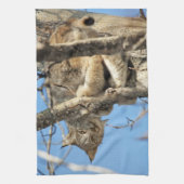 Mischievous Lynx Theedoek (Verticaal)