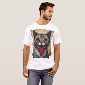 Mischievous Meow: Een Pop kat T-shirt (Voorkant volledig)