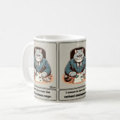 Mischievous Meows: De geslepen kat politicus Koffiemok (Voorkant links)