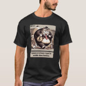 Mischievous Meows: De geslepen kat politicus T-shirt (Voorkant)