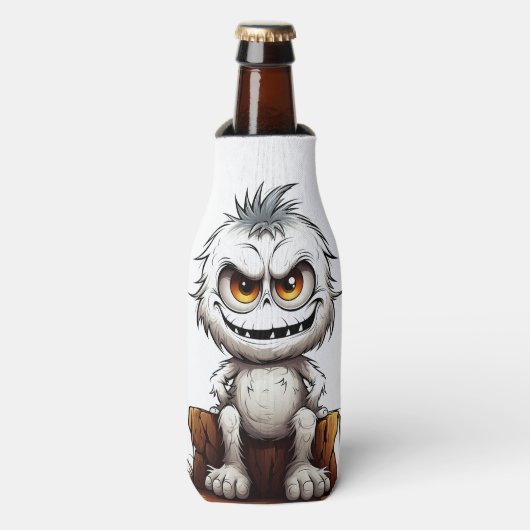 "Mischievous Monster Beer Bottle Cooler" Flesjeskoeler (Fles Voorkant)