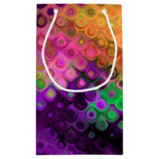 Mischievous Pumpkin Halloween Cocktail Party Klein Cadeauzakje (Achterkant)