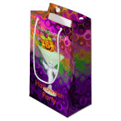 Mischievous Pumpkin Halloween Cocktail Party Klein Cadeauzakje (Voorkant Gekanteld)