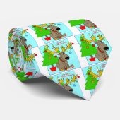 Mischievous Reindeer Stropdas (Opgerold)