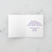 Mischievous Sly Innuendo Cupcake Lick Birthday Kaart (Binnen)