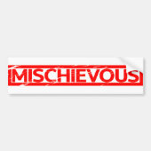 Mischievous Stamp Bumpersticker (Voorkant)
