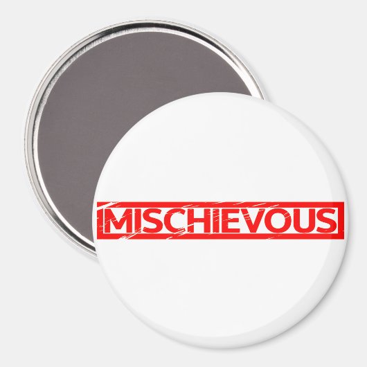 Mischievous Stamp Magneet (Voorkant / Achterkant)