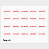 Mischievous Stamp Ronde Sticker (Vel)