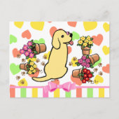 Mischievous Yellow Labrador Briefkaart (Voorkant)