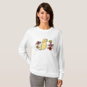 Mischievous Yellow Labrador T-shirt (Voorkant volledig)