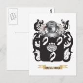 Mischke wapenschild (familiewapen) briefkaart (Voorkant / Achterkant)