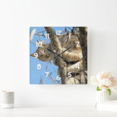 Mischuus Lynx Vierkante Klok (Huis)