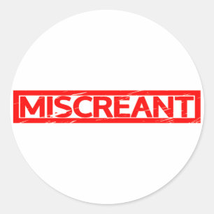 Miscreant Stempel Ronde Sticker