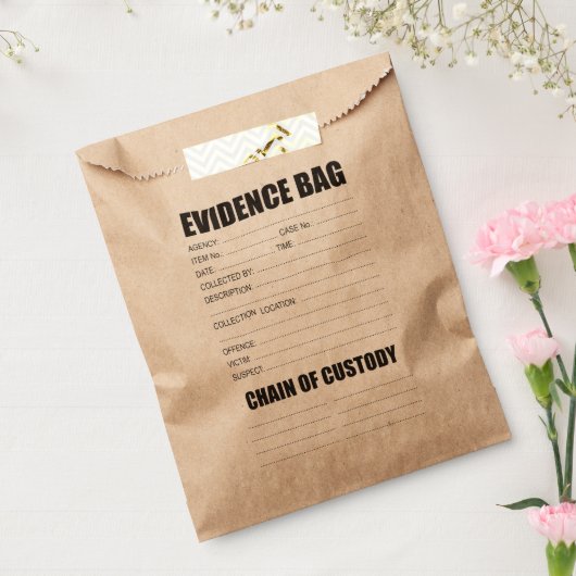 Misdaad Bewijszak Bedankzakje (Gezegeld)