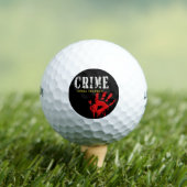 misdaad-criminele vingerafdrukken Golf Balls Golfballen (Insitu Shirt)