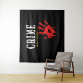 misdaad-criminele vingerafdrukken Tapestry Wandkleed (In situ)