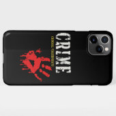 misdaad-criminele vingerafdrukken Telefoonzaak iPhone Hoesje (Achterkant horizontaal)