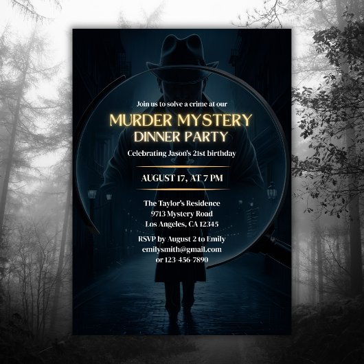 Misdaad Detective Game Moord Mystery Party Verjaar Kaart