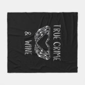 Misdaad en wijn skelet handen fleece deken (Voorkant (Horizontaal))