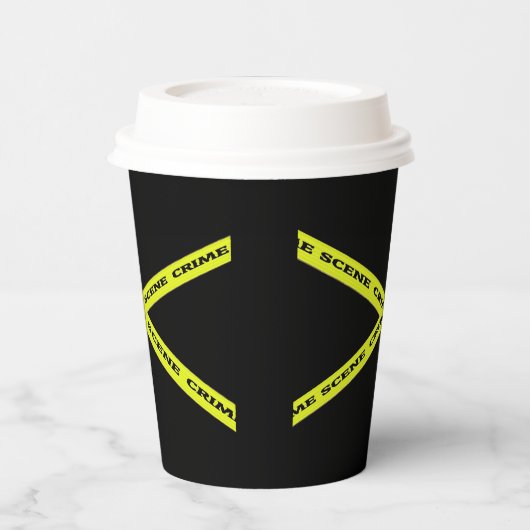 Misdaad Scène Moord Mysterie Verjaardag Papieren Bekers (Links)