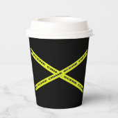 Misdaad Scène Moord Mysterie Verjaardag Papieren Bekers (Achterkant)