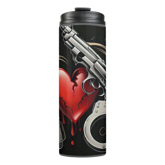 "Misdaad van het hart" Thermosbeker (Voorkant)