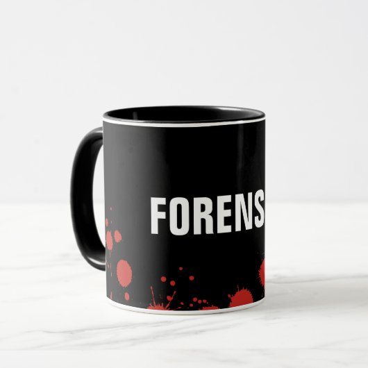 Misdaadplaats Forensische wetenschap Mok (Voorkant links)