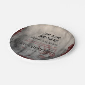 Misdaadplek onderzoek 50e verjaardag papieren bordje (Gekanteld)